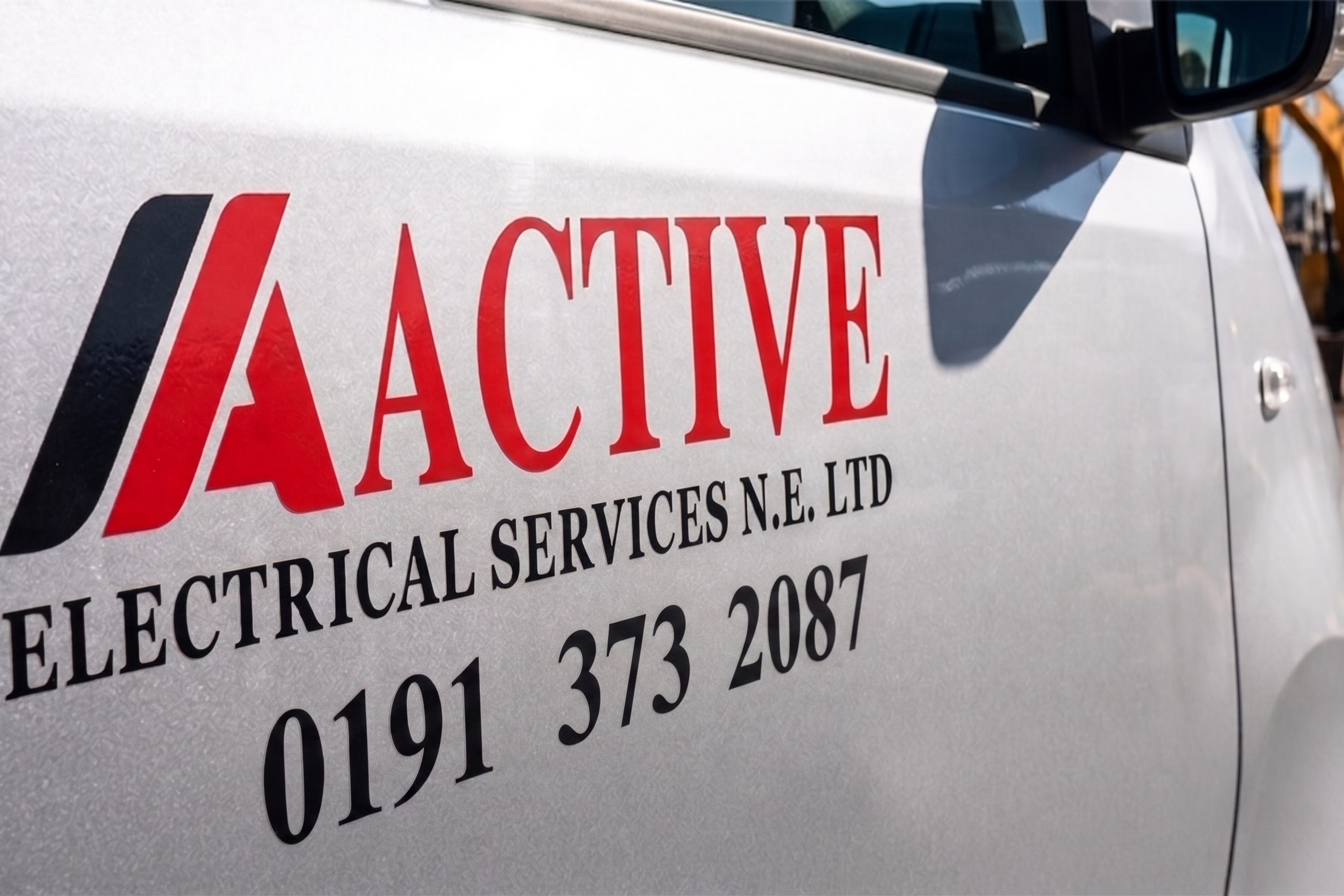 Active Electrical Services Branded Commercial Fleet Vehicles